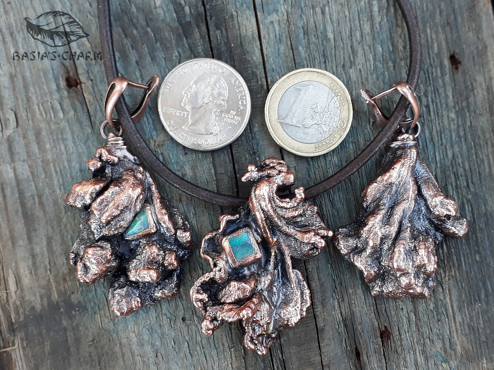 Highly Unusual Floral Set with Genuine Precious Opals - Image 10