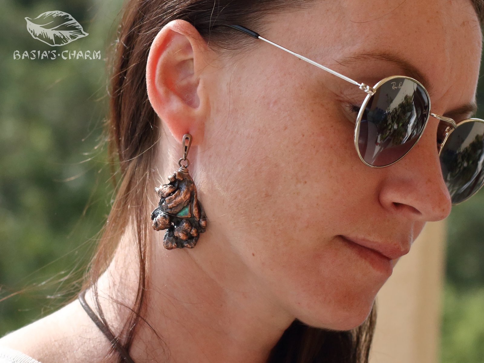 Highly Unusual Floral Set with Genuine Precious Opals - Image 3