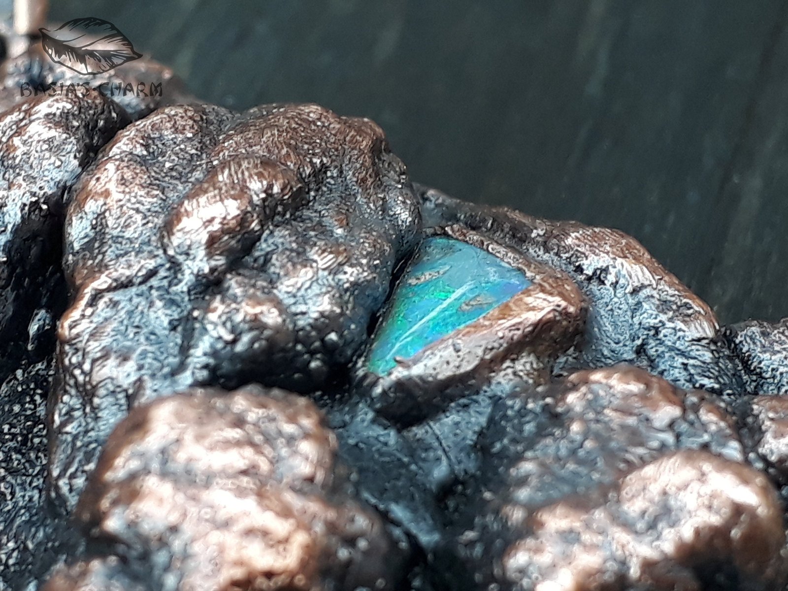 Highly Unusual Floral Set with Genuine Precious Opals - Image 6