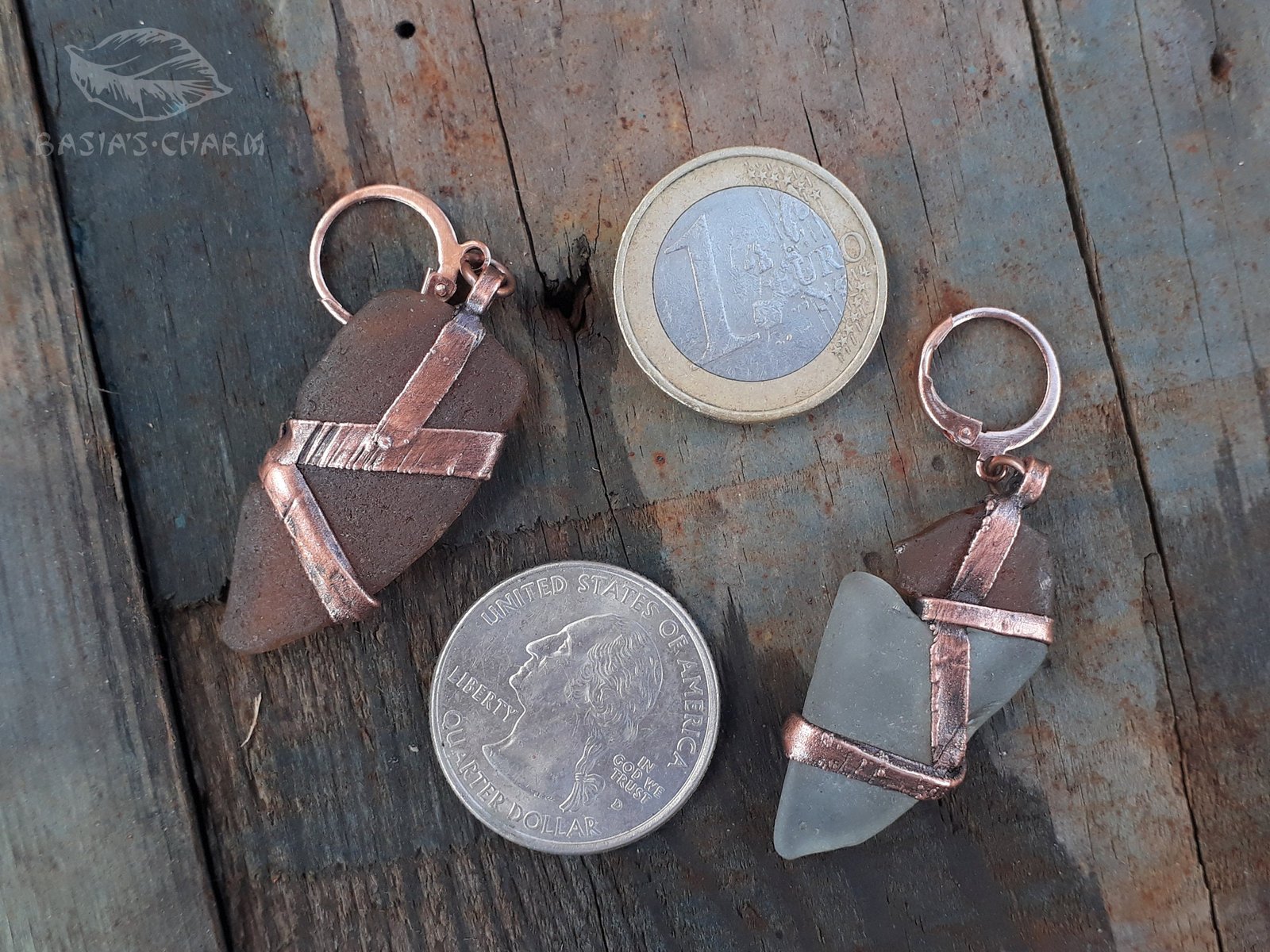 Natural Sea Glass Earrings - Image 6