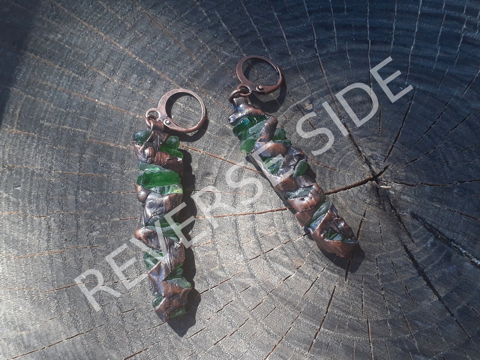 Natural Sea Glass Earrings - Image 5