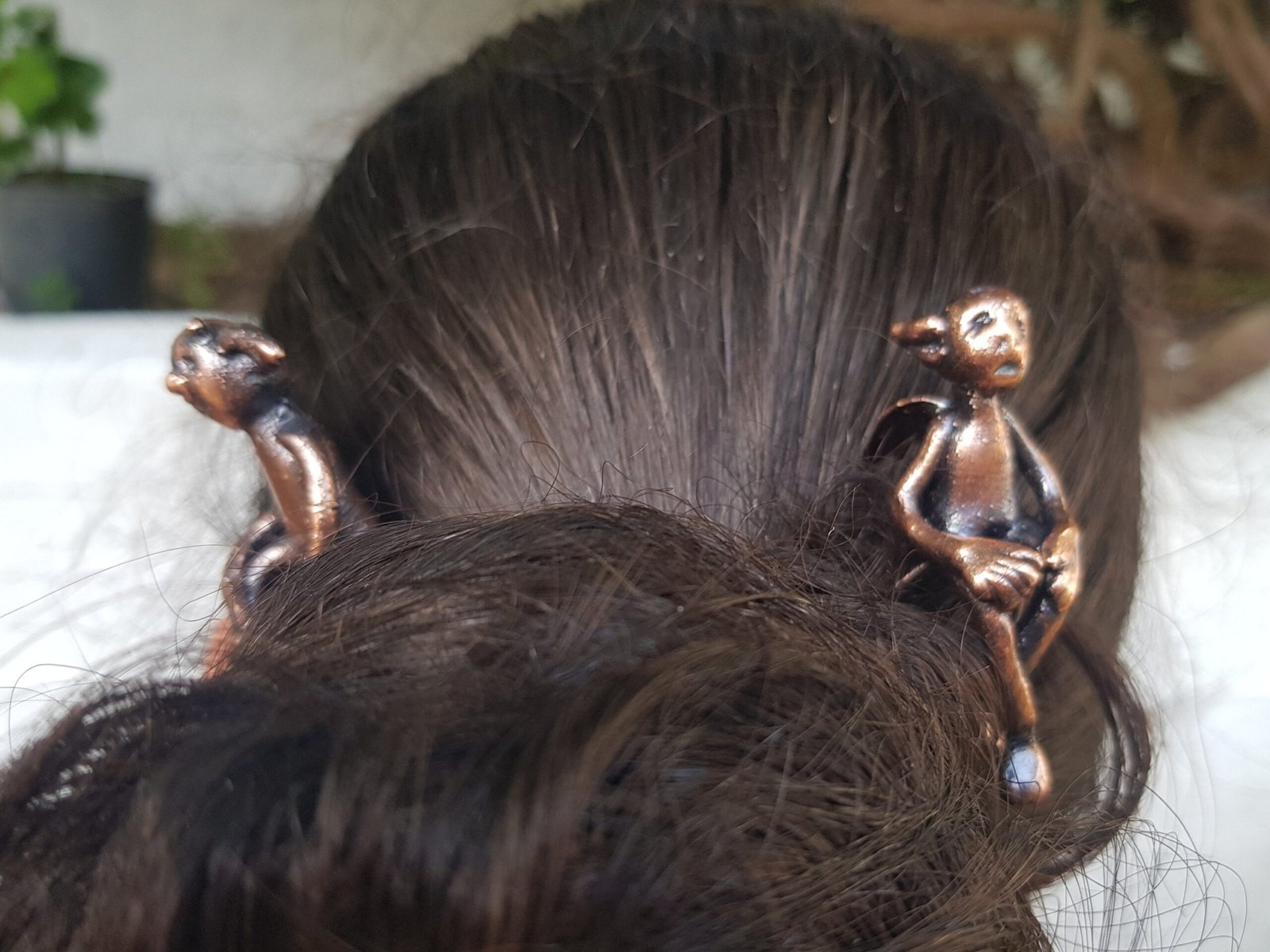 Hair forks Angel and Imp. Paired decoration for hair - Image 2