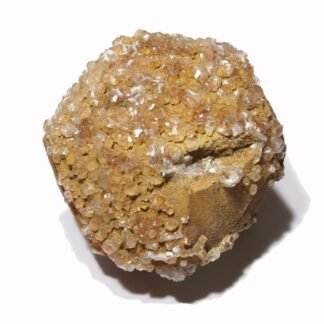 Calcite crystals on the big calcite crystal