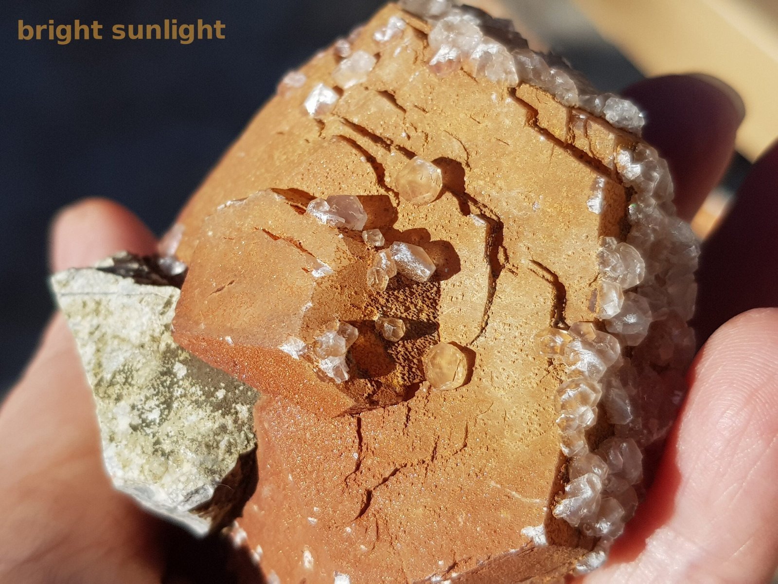 Calcite crystals on the big calcite crystal - Image 4