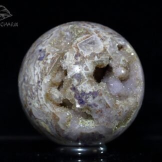 Amethyst geode with fluorite