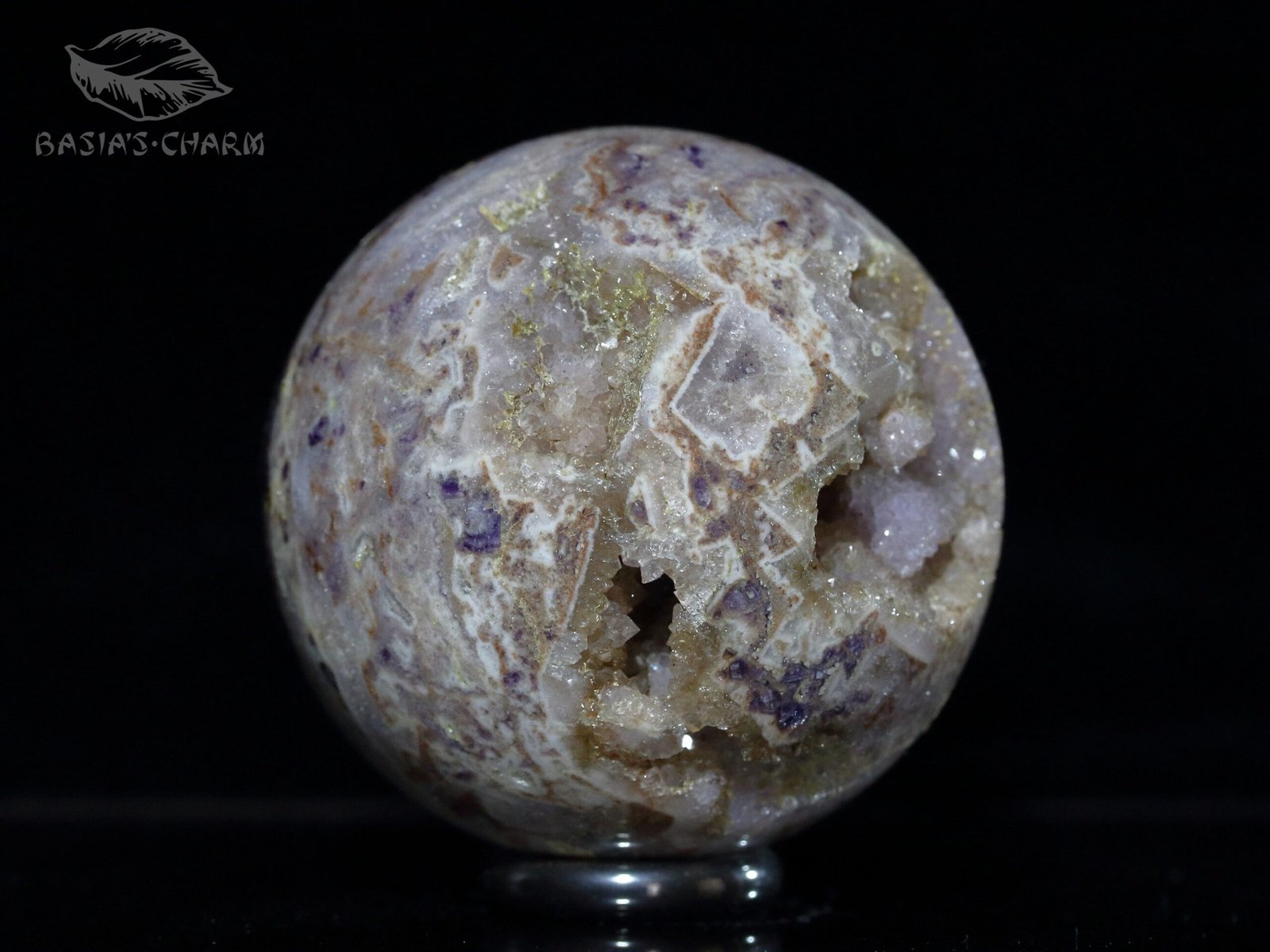 Amethyst geode with fluorite - Image 5