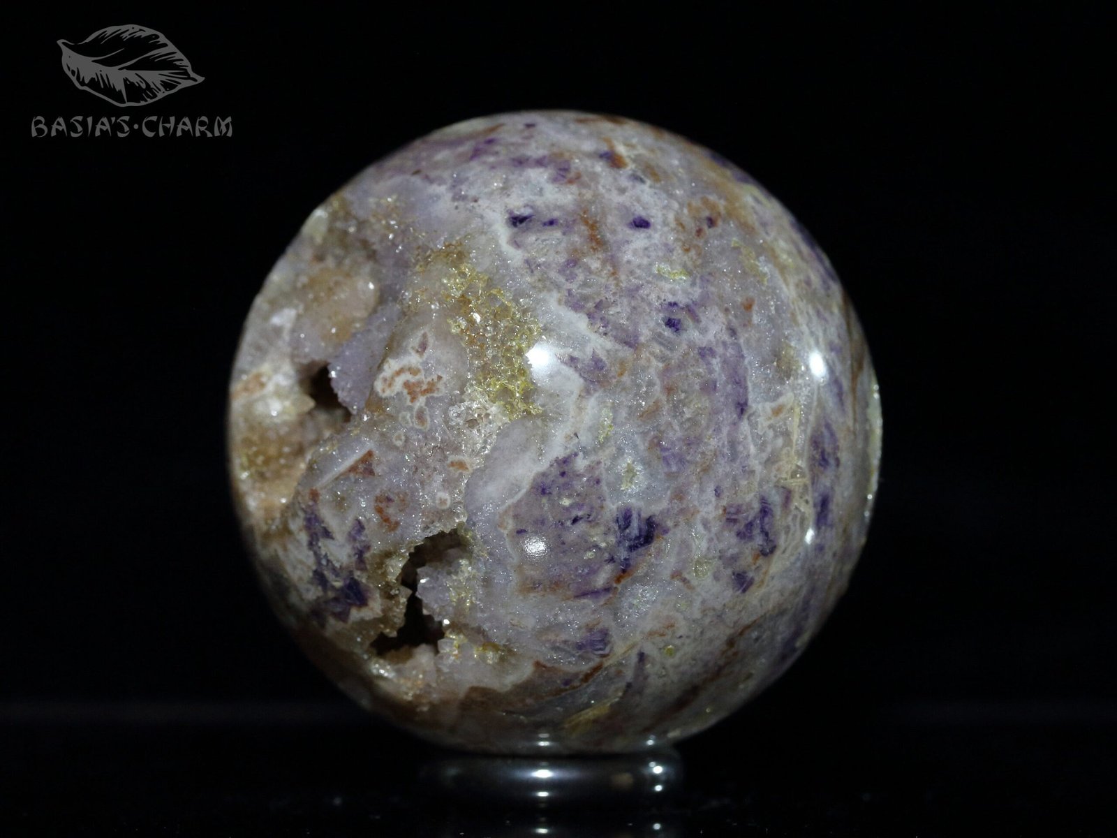 Amethyst geode with fluorite - Image 7