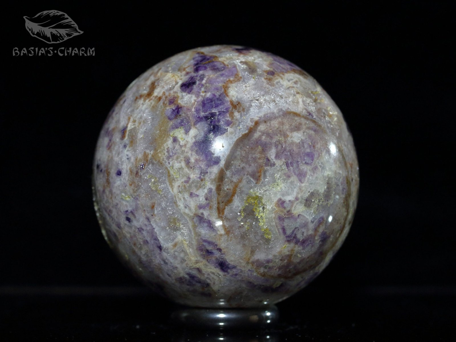 Amethyst geode with fluorite - Image 8