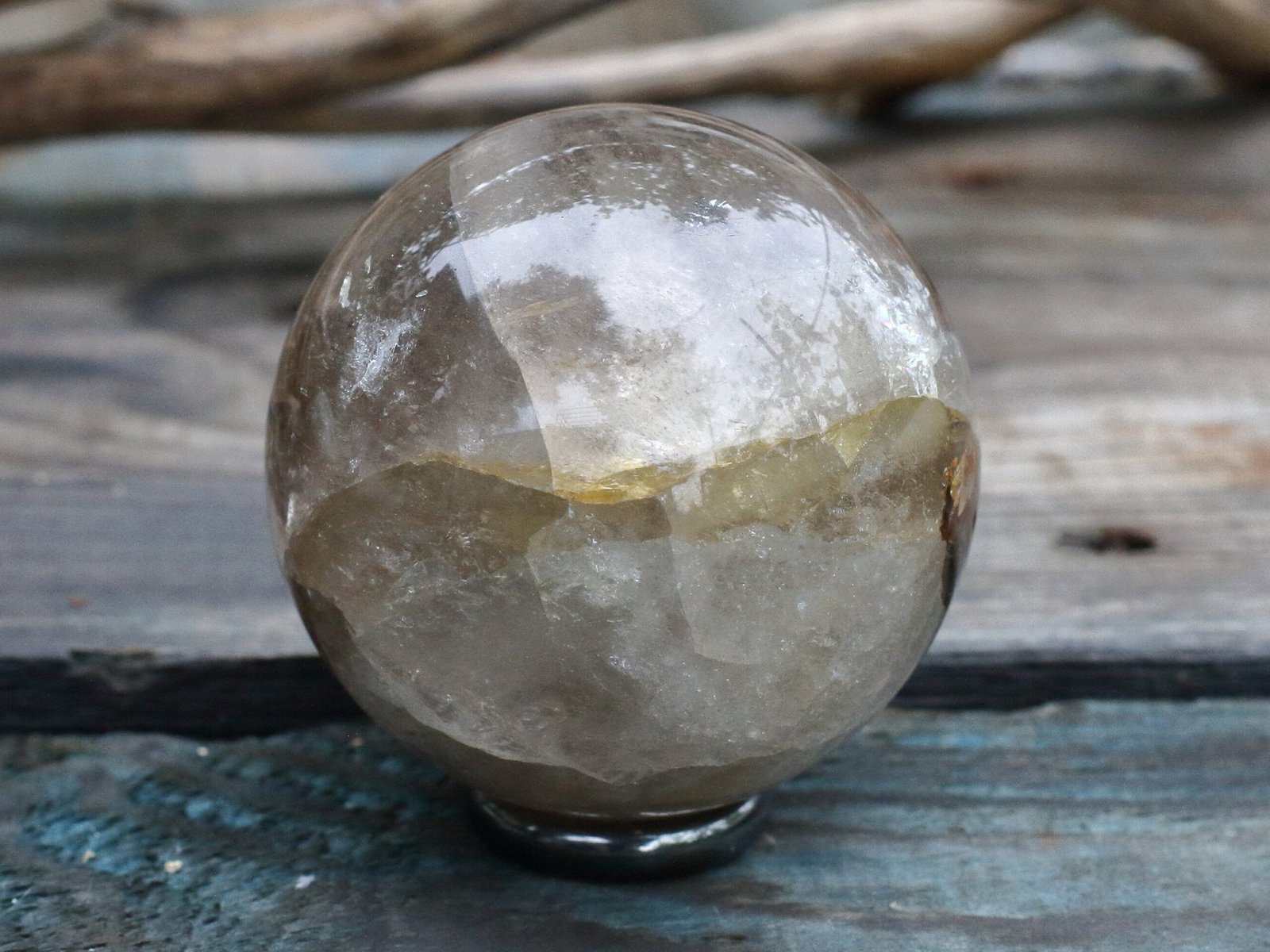 Smoky quartz with goethite - Image 5