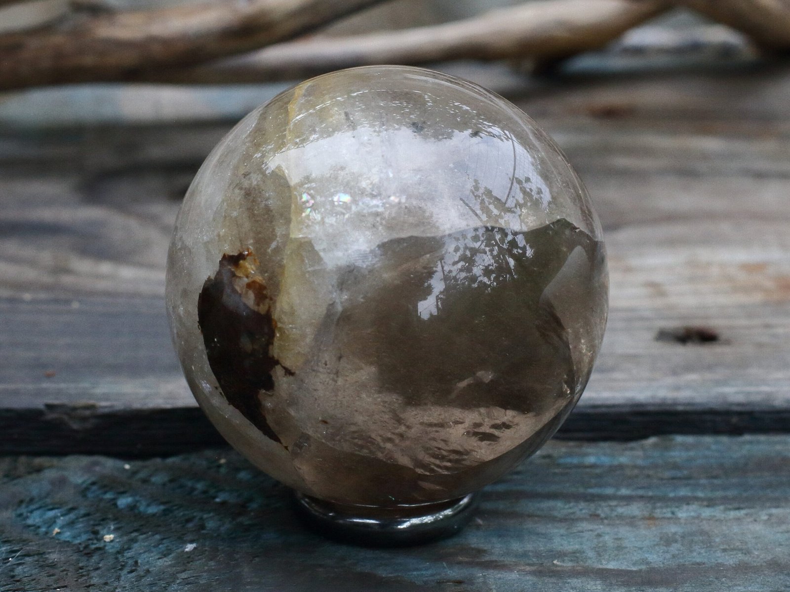 Smoky quartz with goethite - Image 7