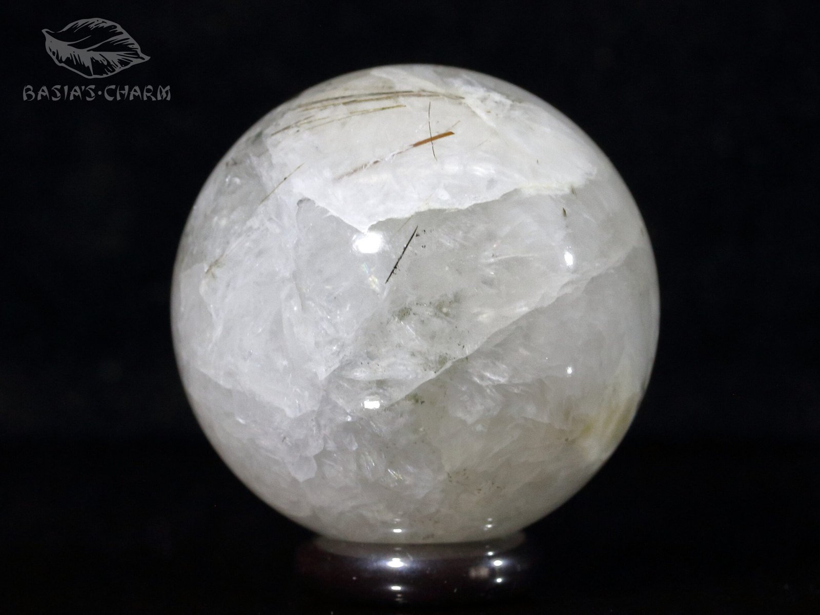 Natrolite with aegirine crystals spere - Image 3