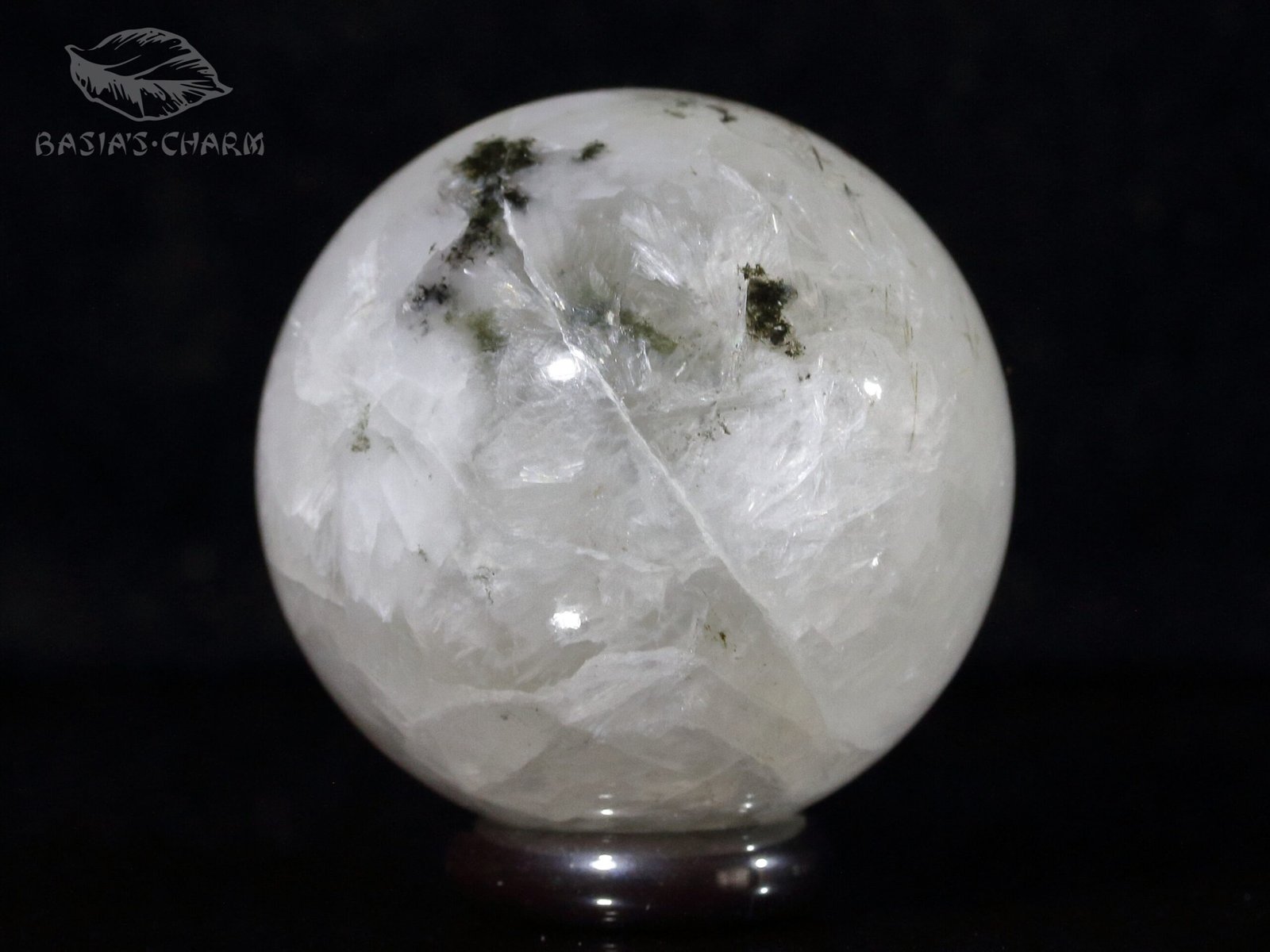 Natrolite with aegirine crystals spere - Image 8